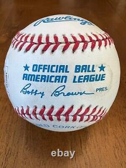 Ted Williams Happy Holiday Autographed American League Baseball Ball JSA LOA