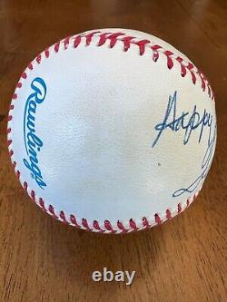 Ted Williams Happy Holiday Autographed American League Baseball Ball JSA LOA