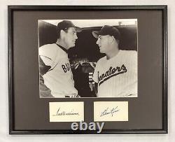 Ted Williams & Harmon Killebrew (HOF)- Signed / Auto 8x10 Photo Matted & Framed