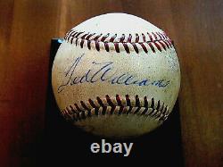 Ted Williams Hof Boston Red Sox Signed Auto Game Used Giles Baseball Jsa Loa