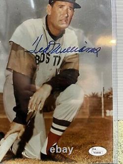Ted Williams JSA Photo Letter Certification Signed 8x10 Photo Autograph Coa Mint