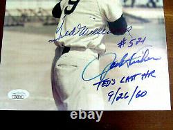 Ted Williams Jack Fisher # 521 Last Hr Boston Red Sox Hof Signed Auto Photo Jsa