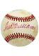 Ted Williams & Jack Fisher Dual-signed Baseball (allowed Williams Final Hr)