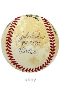 Ted Williams & Jack Fisher Dual-Signed Baseball (Allowed Williams Final HR)