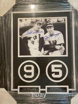 Ted Williams, Joe DiMaggio Autograph, Signed 18x22 framed picture Auto With COA