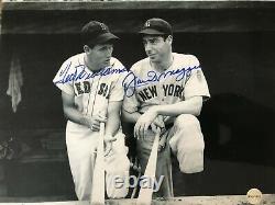 Ted Williams & Joe DiMaggio Autographed 8x10 Photo with COA