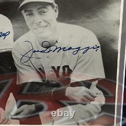 Ted Williams & Joe DiMaggio Autographed Yankees/Red Sox Framed 8x10 Photo JSA