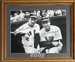 Ted Williams / Joe DiMaggio Dual-Autographed 11x16 Photograph Yankees Red Sox