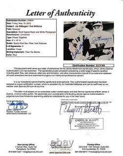 Ted Williams/Joe DiMaggio Dual-Autographed 8x10 Photo JSA 179934