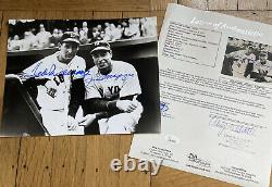 + Ted Williams Joe DiMaggio Signed Autograph Auto 8x10 Photo Dugout JSA COA