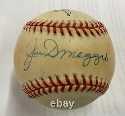 Ted Williams & Joe Dimaggio Dual Signed OAL Gene Bundry Baseball! No COA, Auto