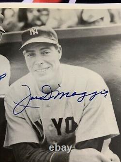 Ted Williams Joe Dimaggio Signed 8x10 Photo Yankees Red Sox JSA COA