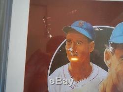 Ted Williams Lithograph By C. Paluso Signed By Williams & Paluso PSA/DNA Cert