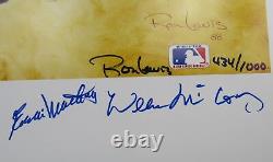 Ted Williams Mickey Mantle Reggie Jackson +7 Signed Auto Autograph 24x38 Poster