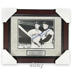 Ted Williams & Mickey Mantle Signed Autographed Photo Framed 14x17 JSA