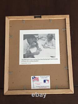 Ted Williams Notarized Autograph Last. 400 Hitter-American Sports Collectibles