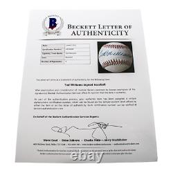 Ted Williams Official AL Major League Auto Signed Baseball BAS Certified