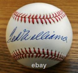 Ted Williams Official ROA Autographed Baseball Nice White Ball