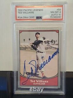 Ted Williams PSA 10 AUTO? 1990 Pacific Legends Signed In Person