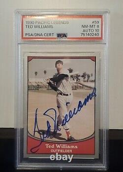 Ted Williams PSA 10 AUTO? 1990 Pacific Legends Signed In Person