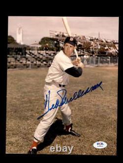 Ted Williams PSA DNA loa Signed 8x10 Photo Autograph Red Sox
