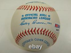 Ted Williams Psa/dna Certified Signed Official Al Baseball Autographed B90235