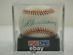 Ted Williams Psa/dna Certified Signed Official Al Baseball Autographed H41653