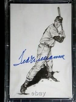 Ted Williams Psa/dna Certified Signed Postcard 1989 Thumper Autograph Auto Sox