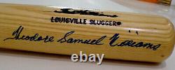 Ted Williams RARE Signed THEODORE SAMUEL WILLIAMS Baseball Bat Beckett? LOA