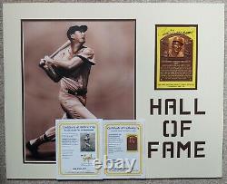 Ted Williams/Red Sox Auto Signed 16x20 Matted Photo/JSA Letter COA