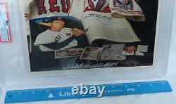 Ted Williams Red Sox HOF Autographed 8x10 Signed PSA Authentic SLABBED Photo