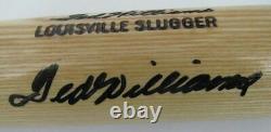 Ted Williams Red Sox HOF Signed Louisville Slugger Baseball Bat JSA 138665
