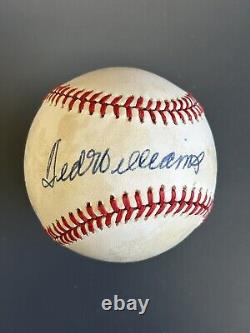 Ted Williams Red Sox HOFer SIGNED Official AL B. Brown Baseball with hologram