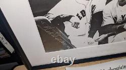 Ted Williams Red Sox Joe Dimaggio Yankees Signed Framed Photo JSA Full Letter