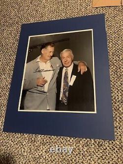 Ted Williams Red Sox Signed 16x20 Photo With Joe DiMaggio 1991 PSA