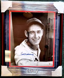 Ted Williams Red Sox Signed Autographed 16x20 Photo Matted & Framed Beckett Auth