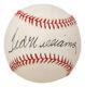 Ted Williams Red Sox Signed Official American League Baseball Bas Loa Ab84193