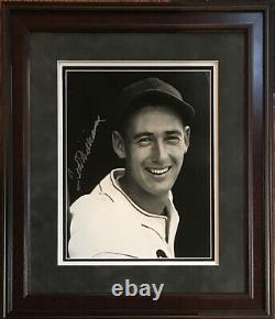 Ted Williams Red Sox signed 11x14 1939 Rookie photo framed Suede Autograph JSA