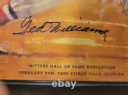 Ted Williams Red Sox signed 16x20 Hitters Hall Of Fame Feb. 5th 1995 Photo JSA