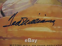 Ted Williams Red Sox signed 16x20 Lithograph Photo PSA/DNA + Green Diamond