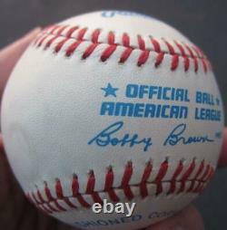 Ted Williams Red Sox single signed AL Baseball Ball Green Diamond COA auto