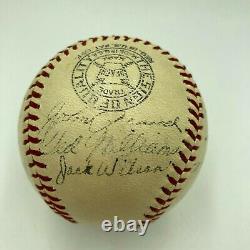 Ted Williams Rookie 1939 Boston Red Sox Team Signed Baseball Jimmie Foxx JSA COA