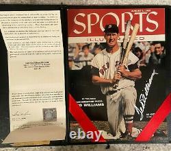 Ted Williams SIGNED Picture of Sports Illustrated cover from 1955 with UDA COA