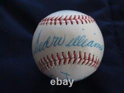 Ted Williams Sign Baseball