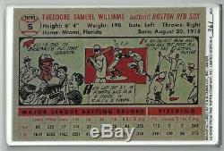 Ted Williams Signature Series 1956 Topps Signed 4x6 Porcelain 3 Card Set JSA LOA