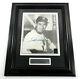 Ted Williams Signed 11x13 B&w Photo Matted Framed Green Diamond Auto Df025150