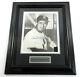 Ted Williams Signed 11x13 B&w Photo Matted Framed Green Diamond Auto Df025151