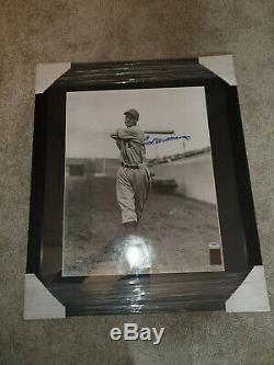 Ted Williams Signed 16x20 Photo Framed Hang Ready Green Diamond Sports PSA/DNA