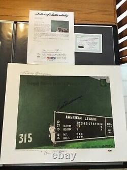 Ted Williams Signed 16x20 Photo Teddy Ball Game PSA/DNA COA
