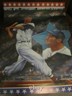 Ted Williams Signed 18x24 Litho Jsa Autograph